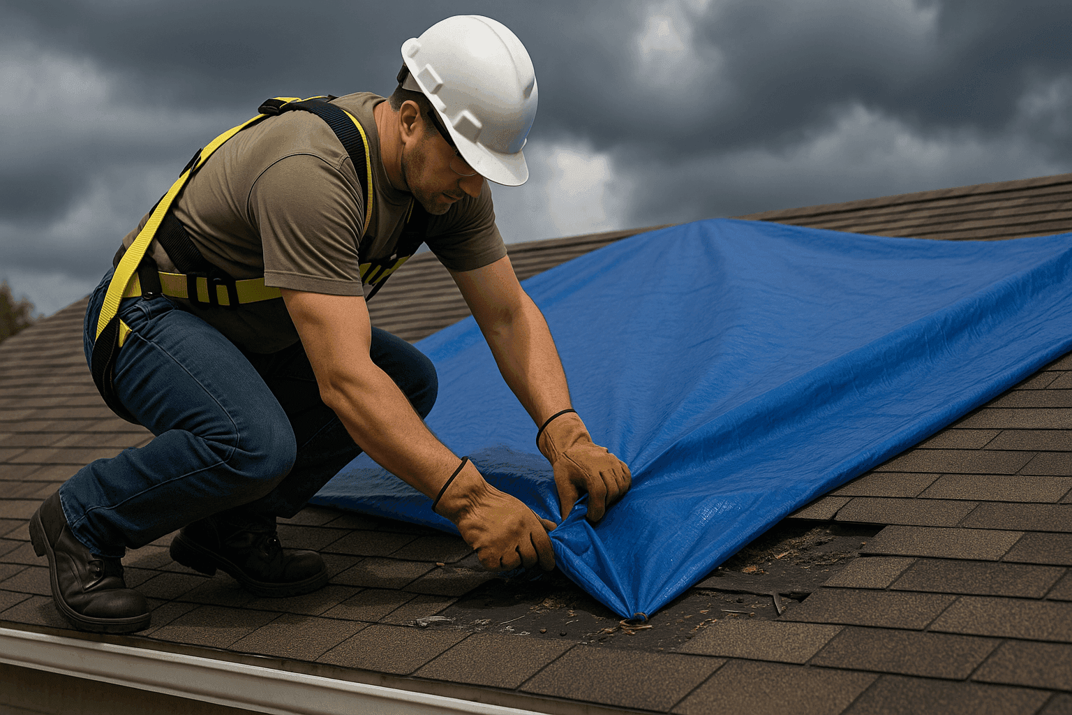 Storm Damage Roof Restoration: What to Do Before Help Arrives